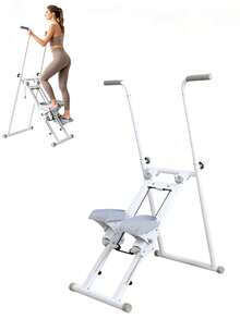 1pc Foldable Vertical Climber‑With Support Handles, 3‑Gear Adjustable Pedals, Adjustable Height, Sturdy Metal Frame, Space‑Saving, Full‑Body Home Fitness Equipment, Suitable For Home And Gym Workouts - Multiple Specifications - View 9