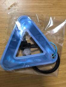 1pc Multicolor Optional Bicycle Seat Reflective Triangle Sign, Hanging Cycling Reflective Plate, Night Riding Warning Sign - A - View 18
