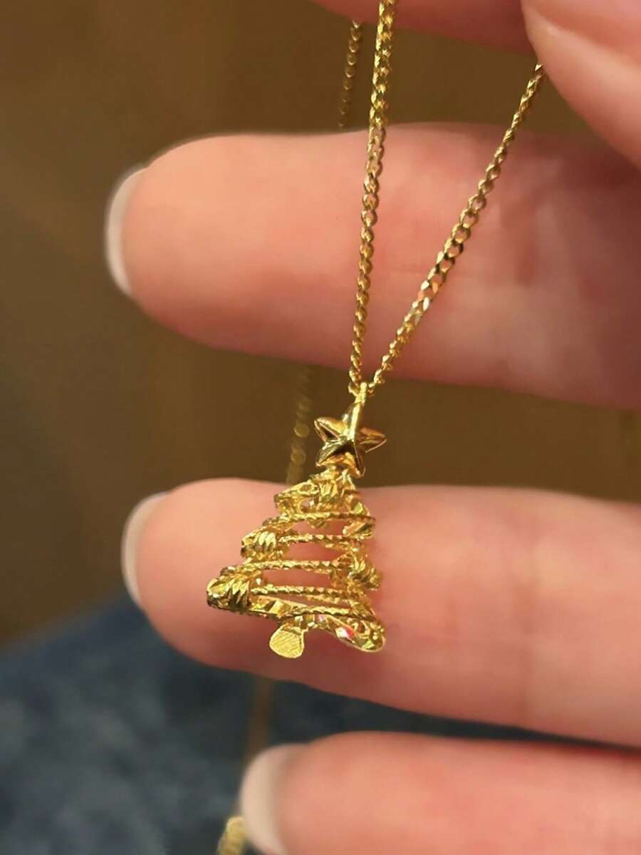 1pc Fashion Pendant Necklace Women Wedding Engagement Party Jewelry Christmas Gift - 1# - View 1