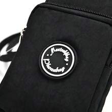 1pc Women Nylon Crossbody Phone Bag, Multi Zipper Pockets Mini Cell Phone Purse, Adjustable Strap Lightweight Shoulder Wallet For Travel Daily - Multicolor - View 6