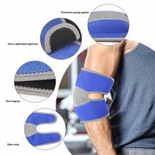 Soft Elastic Adjustable Thickened & Extended EVA "Turtle Shell" Style Pressure Elbow Guard - Multicolor - View 4