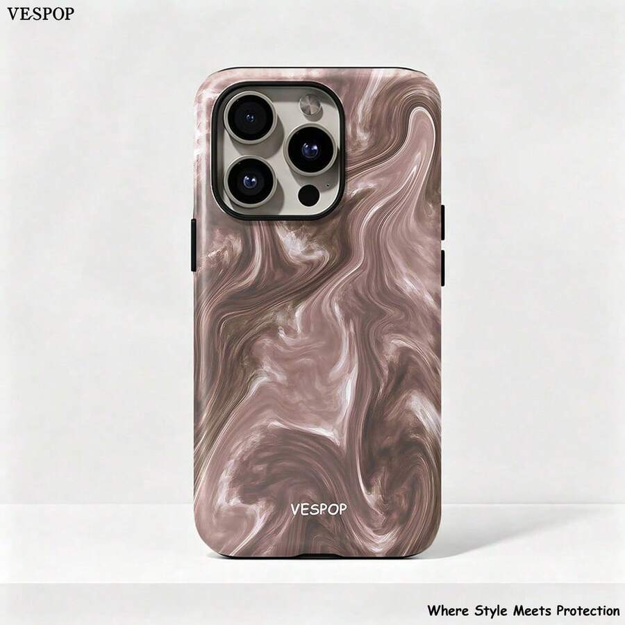 VESPOP Y2K Double Layer Shockproof Phone Case, Glossy Design, Vibrant Colors, Compatible With IPhone 17/16/15/14/13 Pro Max, Galaxy S26/S25/S24 Ultra, Pixel 10/9/8 Pro - Mixed Color 1 - View 1