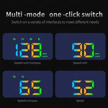 New HUD Head-Up Display Universal Car GPS Beidou Speedometer Projection For New Energy Electric Vehicles W2S - W2S - View 4