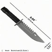Plastic , Not Sharp, Halloween Decoration, And Harmless, Fake Knife, 9 Inch - Multicolor - View 3