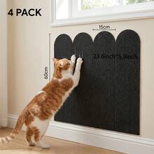 Self-Adhesive Cat Scratching Pad, Suitable For Sofa, Wall, Floor, DIY Cuttable Cat Toy, Indoor Cat Furniture Protection Pad, Durable Scratching Pad For Claw Sharpening, Resting, Playing, Home Cat Supplies, Sofa Protection Pad - 15cm X 60cm - View 19