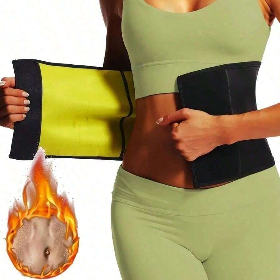 Warm Waist Belt Made Of Bubble Fabric And Knitted Material, Medium Elasticity Waist Design, Shaping Waistline, Recommended Hand Wash - Black - View 1