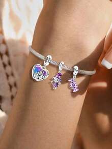 1pc Broom & Owl Pendant Bracelet/Bangle, Women's DIY Jewelry Accessory, Suitable For Halloween And Daily Wear - Beads - View 2