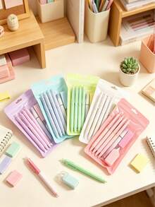 Set Hadiah Alat Tulis 7 Buah, Hadiah Kembali ke Sekolah yang Lucu, Pembelian Grup Kelas Satu Set Per Orang, Paket Hadiah Siswa yang Hemat, Hadiah Kembali ke Sekolah yang Penuh dengan Kegembiraan, Hadiah Kecil untuk Kelas - MultiWarna - View 2