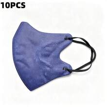 10pcs/100pcs Masker Wajah Sekali Pakai 3D Tipis Baru, Unisex, Ukuran Kecil, Efek Melangsingkan, Pilihan Hitam & Putih, untuk Penggunaan Dewasa Harian, Praktis Dibawa, Nyaman Dipakai, Dikemas Satuan, 10pcs/Pak - MultiWarna - View 11