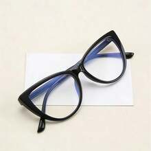 1pc Fashion Cat Eye Glasses, Ideal For Reading, Gaming, Watching TV And Phone - Transparent Eyewear Accessory, Women's Eyewear Accessory - Multicolor - View 4