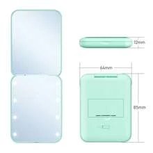 LED Makeup Mirror, Portable Mini Makeup Mirror, Travel Makeup Mirror, Suitable For Dorm, Travel, Office, Best Gift For Women - Multicolor - View 15
