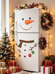 20/10pcs Christmas Snowman Toilet Lid Stickers,Christmas Stickers, Removable Waterproof Christmas Bathroom Decals,Christmas Ornaments,Holiday DIY Bathroom Wall,Toilet Lid Decorative Stickers,Toilet Lid,Window,Refrigerator,Cabinet,Christmas Decor Home - A - View 3
