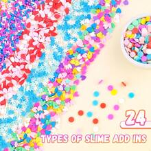 1 Set/Bag Colorful Polymer Clay Fruit Slices Kit, 15/24/28pcs Mini Fruit Fragments With 24-Compartment Storage Box, Suitable For DIY Nail Art, Phone Decoration, Handmade Resin Crafts, Slime Mixing, Art And Craft Supplies - A - View 10