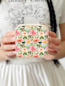 Women's Flower Jewelry Box White-Travel Jewelry Case-Jewelry Box Organizer-Jewelry Box Earrings-Jewelry Box Necklace-Jewelry Box Organizer Storage - Vintage Floral Jewelry Box - View 10