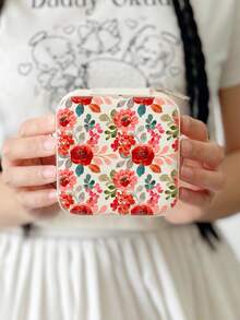 Women's Flower Jewelry Box White-Travel Jewelry Case-Jewelry Box Organizer-Jewelry Box Earrings-Jewelry Box Necklace-Jewelry Box Organizer Storage - Vintage Floral Jewelry Box - View 11