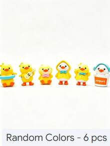 Summer Cute Duck Figurine, Adorable Duck Car Interior Decor, Desktop Ornament, Christmas Desktop Decoration - Multiple Styles - View 11