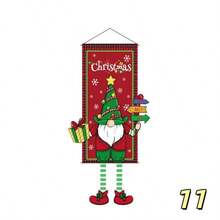 1PC Christmas Print Hanging Cloth Banner, Party Atmosphere Decoration Prop, Home Wall Decor, Store Window Display, Holiday Photo Backdrop, Reusable Christmas Scene Decoration, Easy Installation, Foldable Storage, Suitable For Christmas Party Setup - Multicolor - View 8