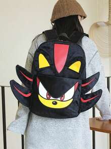 asmodee Dark Hedgehog Sonic Backpack, Cute Cartoon Couple School Bag, Large Capacity Travel Bag, Suitable For Girls And Boys - Multi-color - View 3