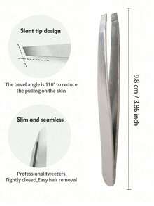 5/3/1pc Stainless Steel Eyebrow Tweezer - Ideal For Facial Hair Removal, Ingrown Hair And Splinters, Depilatory Tool, Suitable For Men And Women,Random Style - Upgraded Version - View 5
