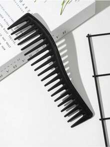 4pcs Wide Tooth Comb Double-Sided Hair Comb, Large Tooth Curly Hair Comb, Hair Styling Tool, Hair Styling Accessories, Suitable For Women And Men, Curly Wet Wavy Hair Styling - Multicolor - View 7