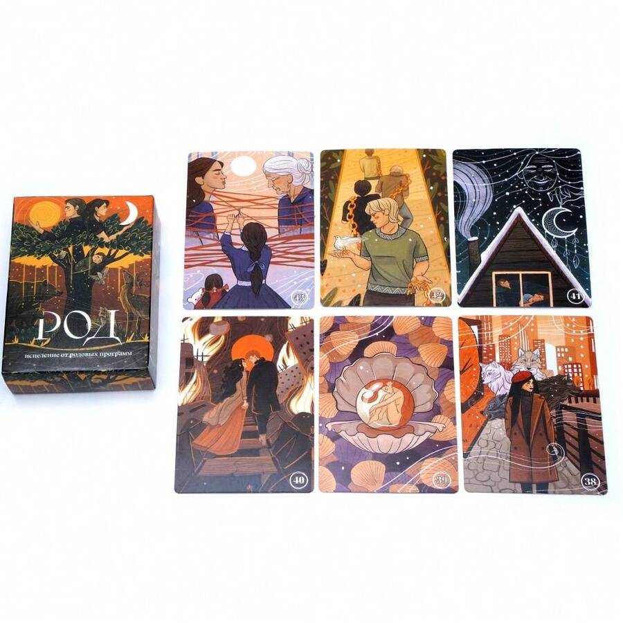 Brand New Russian Edition Oracle Cards, A Casual Party Tarot Board Game, Divination And Fortune-Telling Cards For Family Gatherings. - Multicolor - View 1