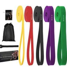 Different Tension Strength Resistance Bands, Training Elastic Bands Set, Home Workout Stretching Bands, Full Body Exercise Suitable For Men And Women, Gym, Home Workout And More - A - View 4