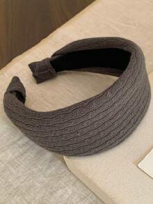 1pc Minimalist Solid Color Wide Headband, Fashionable Elegant High Crown Hair Hoop For Face Washing And Hair Pressing, Daily Wear Women's Hair Accessory - Multicolor - View 9