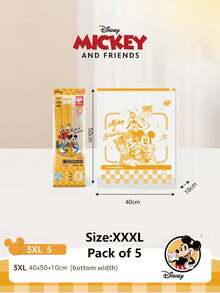 Disney Mickey Cartoon Zipper Sealed Storage Bag, Reusable Self-Sealing Bag, Transparent Slider Organizer Packing Bag, Suitable For Luggage, Business Travel, Travel Bags, Closet Storage, Home & Travel Item Sorting, Daily Multi-Purpose Storage Bag - Multicolor - View 12