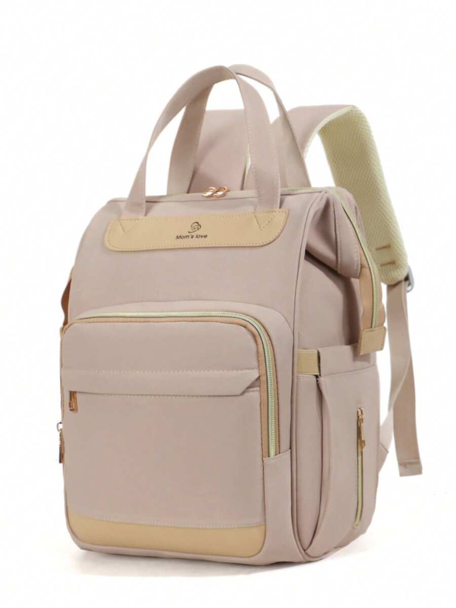 1pc Diaper Bag Backpack – Essential Baby Travel Bag – Multifunctional Waterproof Diaper Bag, Travel Essential Baby Bag, Large Capacity Diaper Bag, Diaper Pouch, Stroller Strap, – Unisex Large Capacity Diaper Bag Diaper Pouch Backpack