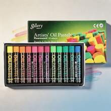 1 Set Metallic Color Oil Pastels, Multiple Colorful Fluorescent Oil Pastels, Ultra Soft High Pigment Crayon Set, Suitable For Art Painting, Oil Painting Creation And Graffiti - Sets - View 13