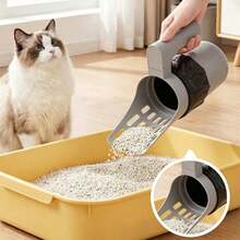 Detachable All-In-One Litter Scoop, Large Capacity Home Poop Shovel, Simple Garbage Can For Cat Feces Cleaning,Cat And Small Dog Special Cleaning Tool, Integrated Cat Litter Scoop,Plastic Cat Litter Scoop,Household Cat Litter Scoop With Garbage Bags. - Multicolor - View 9