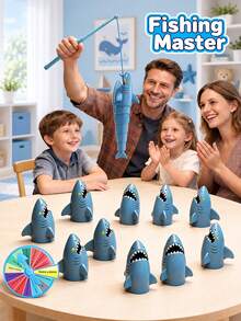 Fishing Battle Fishing Master Interactive Parent-Child Shark Tabletop Game Toy, Children's Intellectual Desktop Game, Baby Birthday Gift - Fishing - View 2