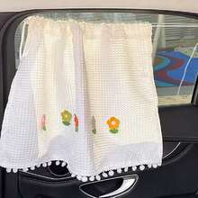 Car Window Curtains, Cute Blackout Side Window Sunshades With Suction Cups, Vehicle Window Sunshade Panels, UV And Glare Protection - A - View 8