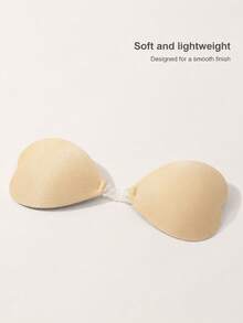 Heart-Shaped Breast Petals, Bikini Breast Petals, Push-Up Breast Petals, Adhesive Bra - Apricot - View 2