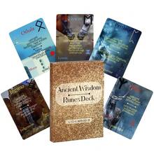 A 25-CARD DECK Ancient Wisdom Runes Deck Premium Paper Cards With Detailed Celestial Illustrations For Insight & Guidance, Ideal Beginner Gift - Rusty Rose - View 3