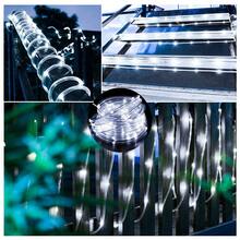 Solar‑Operated Bendable Rope LED Lights, Warm Mellow Glow, Waterproof Tube Construction, Great For Outlining Garden Planters, Patio Steps, Backyard Fence And Terrace Decor - Tube Light - View 7