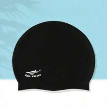 1 buah Topi Renang Silikon Unisex, Topi Renang Tahan Air Elastis untuk Rambut Panjang, Cocok untuk Dewasa, Tersedia 4 Warna - MultiWarna - View 10