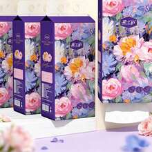 Hanging Tissue Paper, Wall-Mounted Facial Tissue, Toilet Paper, Napkin, Wet-Resistant - Multicolor - View 3