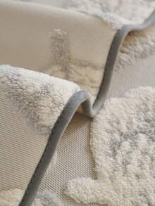 1PC New Banana Leaf Pattern Plush Velvet Jacquard Sofa Cushion – Pet-Friendly & Stain-Resistant Non-Slip Seat Pad Cover, Machine Washable, Durable, Dustproof, Multi-Purpose Sofa Protector Decorative Cover Mat - Light Grey - View 7
