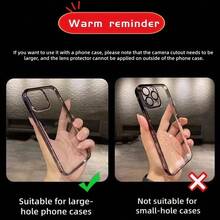 2026 New Blue Lens Film, Glitter Camera Lens Protector Compatible With IPhone 18 Pro/18 Pro Max, Camera Lens Protective Sticker/Rear Cover Protective Ring, Fashionable Phone Accessory - Multicolor - View 6