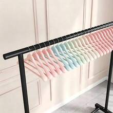 Black Double‑Rod Floor Coat Rack, (Can Be Used With Adult Plastic Hangers), High‑Low Double‑Rod Hanging Design, Bottom Storage Layer, Universal Casters For Easy Movement, Suitable For‑Bedroom, Entryway, Cloakroom, For Hanging Clothes And Bags - Black - View 5