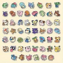 53pcs Cute Anime Stickers Self-Adhesive Waterproof Vinyl Stickers Suitable For Laptops, Water Bottles, Suitcases, Party Decorations, Handmade Art Supplies, Customized Exclusive Cartoon Character Decorations - Multicolor - View 4