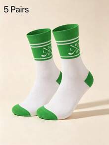 Kaos Kaki Pria Abu-abu Motif Patchwork Argyle Manset Berusuk Bahan Katun Menyerap Keringat dan Bernapas Gaya Bisnis Inggris Panjang Sedang untuk Kantor dan Komuter - MultiWarna - View 6