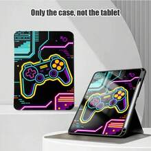 1pc Flip Desktop Protective Case With Pen Slot, Game Console Pattern, 360° Rotating Stand, Compatible With Honor 8/9/10/X8/X8A/X9/X8Pro/X9Pro/X9A/ Matepad Pro/Matepad SE 11/Matepad 11/Apple 10th Gen/ 11 2025 (A16) And A9 And Other Popular Models - Multicolor - View 3