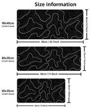 Black & White Large Mouse Pad, Gaming Desk Mat, Large Keyboard Pad, Washable, Rubber Anti-Slip Bottom, Stitched Edge, Gift Mouse Pad, Desk Protector, Desk Mat, Multiple Sizes Available, Computer Keyboard Pad, Laptop Pad - View 8