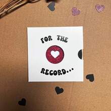 Record/Vinyl Record Gift Card,Handmade Romantic Gift, Valentine'S Day Gift, Gift Card For Him,Anniversary Present, Romantic Gift; Suitable For Valentine'S Day,Anniversaries, And Music Lovers - Sets - View 6