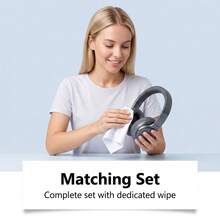jakehoe 100ml Headphone Foam Cleaner Kit With Microfiber Cloth Gentle Dirt Sweat Stain Remover For Gaming Headset Earbuds Accessories - Liquid - View 3
