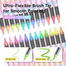Direct Liquid Acrylic Markers, Multiple Color Themes Available 24/36 Colors, Direct Liquid Art Pens, Suitable For Painting, Coloring, Crafts, School And Office Supplies - Acrylic Paint Marker Set With Direct Liquid Feed - View 3