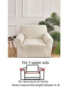 1pc High Quality Jacquard Elastic Sofa Cover, Non-Slip Full Coverage Thickened Fabric Sofa Seat Cover, Machine Washable Dust-Proof Non-Fading, Christmas Holiday Decoration, Autumn Room Decor Sofa Protector, Suitable For Corner Sofa And 1/2/3/4 Seater Sofa - Beige - View 14