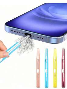 5pcs Phone Charging Port Cleaning Kit, Smartphone Cleaning Tool Set, Anti-Clogging Mini Brush Head And Double-Sided Hook Phone Cleaning Tool, Suitable For Smartphones, Tablets, Earphones And Charging Ports - Portable Device Maintenance Kit - One Size Fits All - View 9